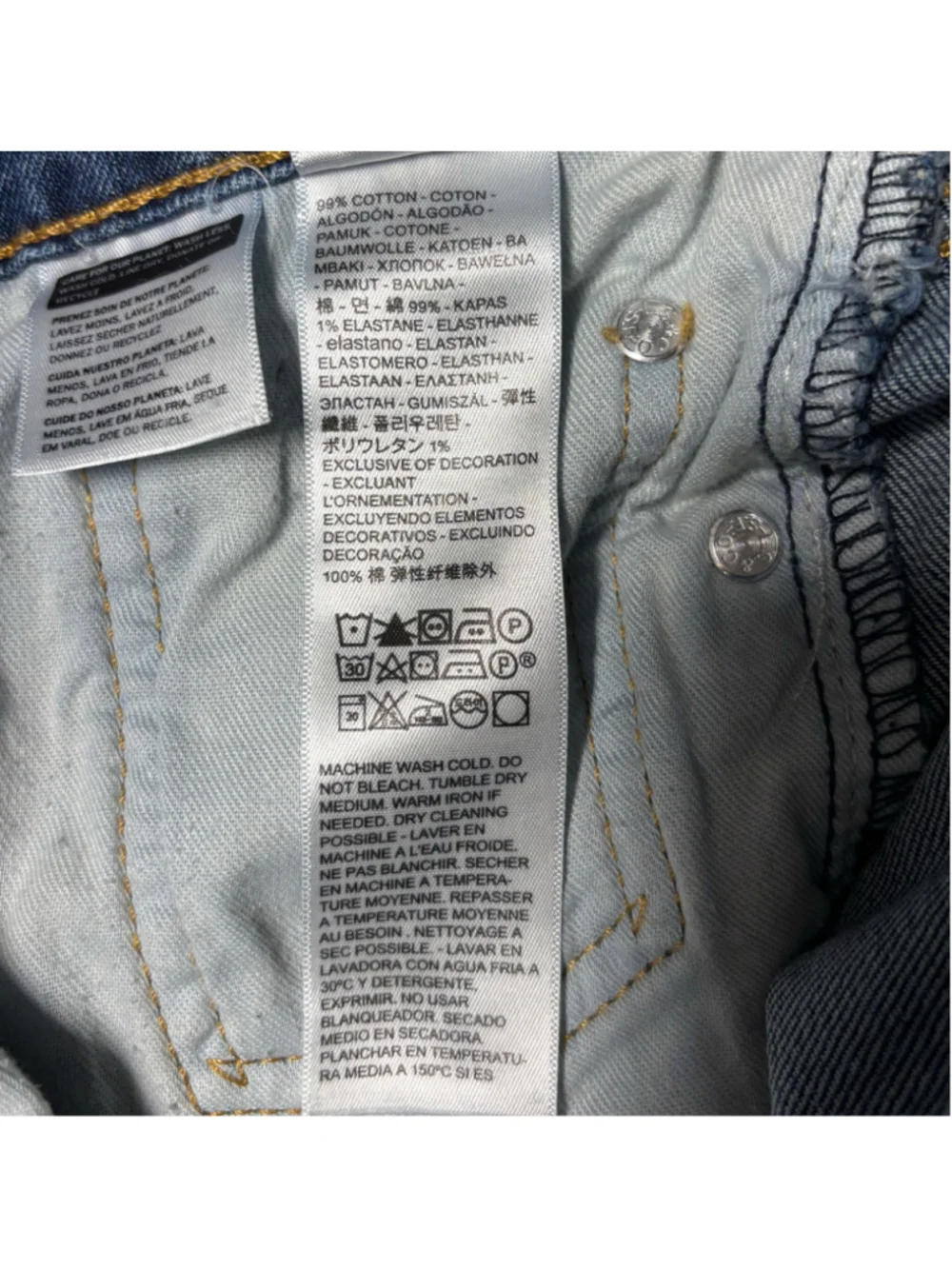 Levi's 511 Slim Fit Jeans Mens 30x30 Medium Wash Denim Stretch EUC Everyday Prep